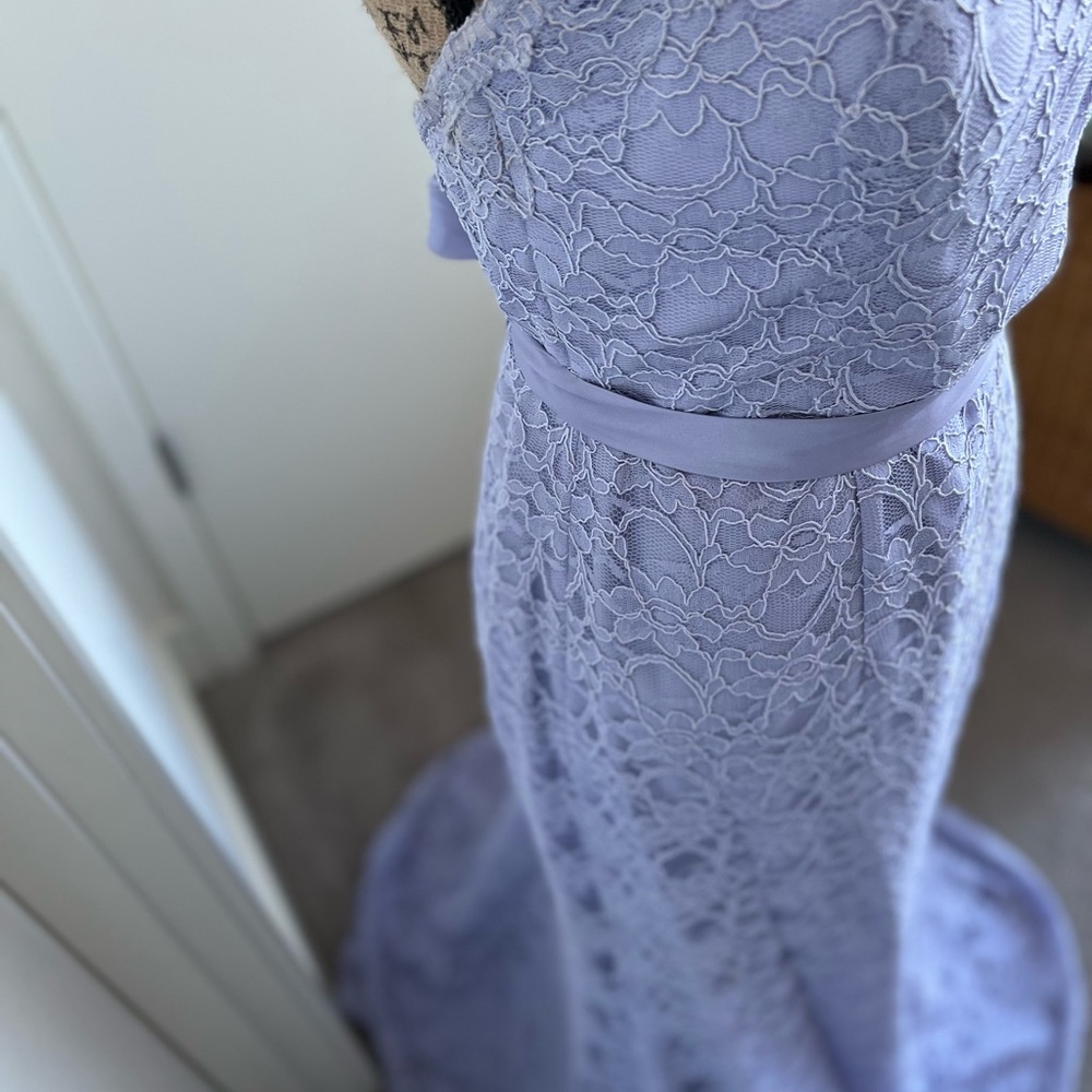 Beautiful Lavender, Mari Lee by Madeline Gardner Gown, Size 14 Strapless - Picture 7 of 11